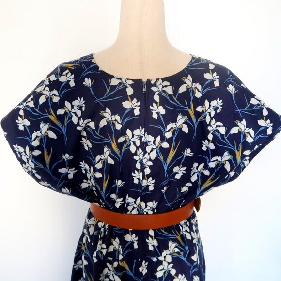 Floral Blue Midi Dress - Picture 12 of 16